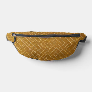 Modern Gold White Vintage Art Deco Collection Bum Bags