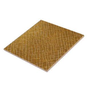 Modern Gold White Vintage Art Deco Collection Ceramic Tile