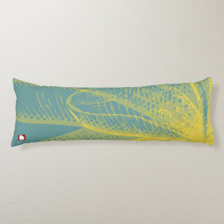 Modern  Goldden Flower Paint 1 by RD Body Cushion