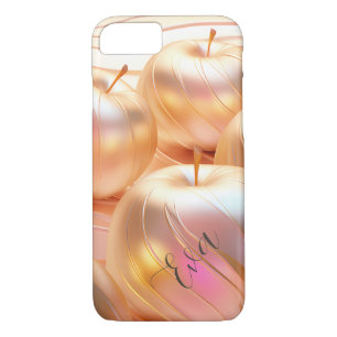 Modern Golden Apples, Rose Gold,  iPhone 8/7 Case