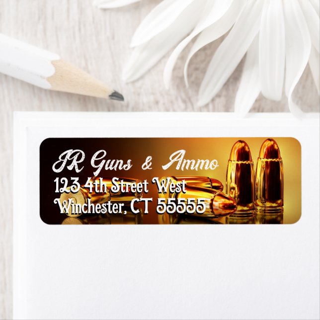 Modern Golden Cartridges Return Address Label (Insitu)