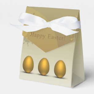 Modern Golden Easter Eggs Favour Box