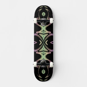 modern golden fashion pattern skateboard