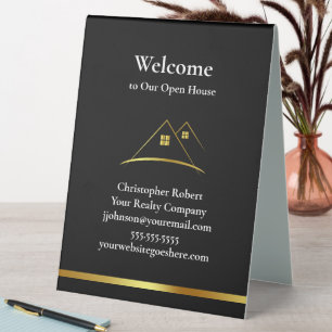 Modern Golden House Logo Real Estate