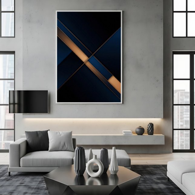 Modern Golden Intersection Poster (Creator Uploaded)