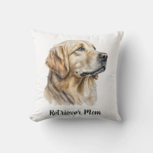 Modern Golden Retriever Pet Dog Personalised Cushion