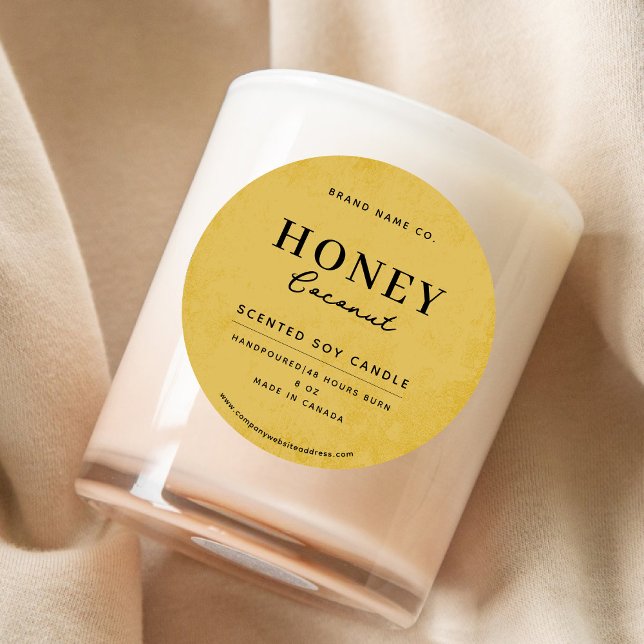 Modern Golden Rustic Classic Round Sticker (Creator Uploaded)