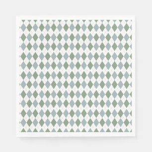 Modern Golf Baby Shower Argyle Pattern  Napkin