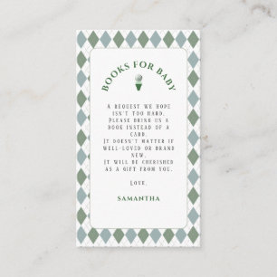 Modern Golf Baby Shower  Enclosure Card