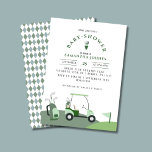 Modern Golf Baby Shower Invitation<br><div class="desc">Make your baby shower unforgettable with our Modern Golf Baby Shower Invitation, designed to bring joy and elegance to your special day! Celebrate the upcoming arrival of your little one with our Modern Golf Baby Shower Invitation! Designed with moms in mind, this charming invitation features a delightful golf cart, golf...</div>