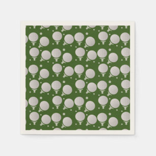 Modern Golf Ball Party Birthday Pattern Napkin