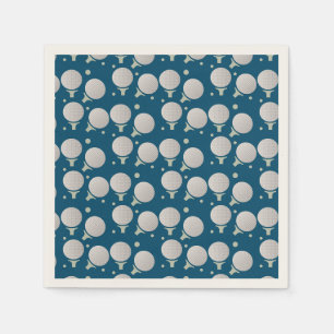 Modern Golf Ball Party Birthday Pattern Napkin