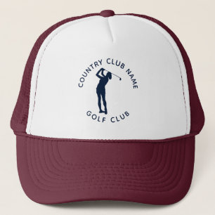 Modern Golf Country Club Team Players Swag Trucker Hat