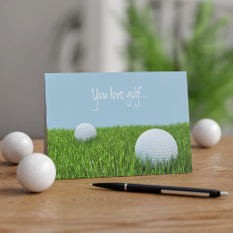 Modern Golf Father's Day Card for Golfing Dad