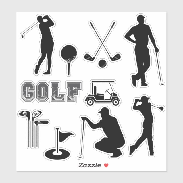 Modern Golf In Black Colour (Sheet)