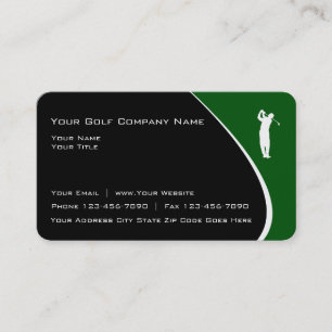 Modern Golf Theme Business Cards