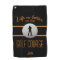 Modern Golfer Monogram Black Orange