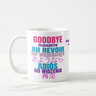 Modern Goodbye Leaving Coffee Mug