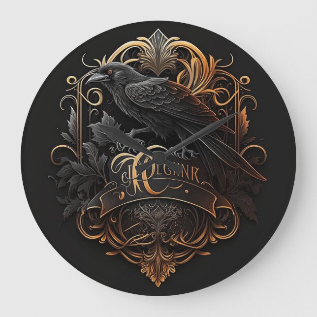 Modern gothic clock. large clock (Front)