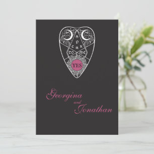 Modern Gothic Planchette Wedding Invitation