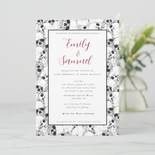 Modern Gothic Wedding Invitation