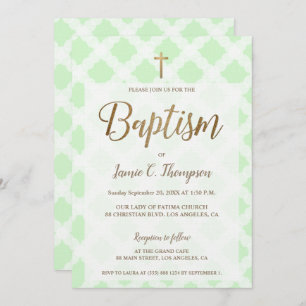 "Modern Grace" - Chic Baptism Invitation
