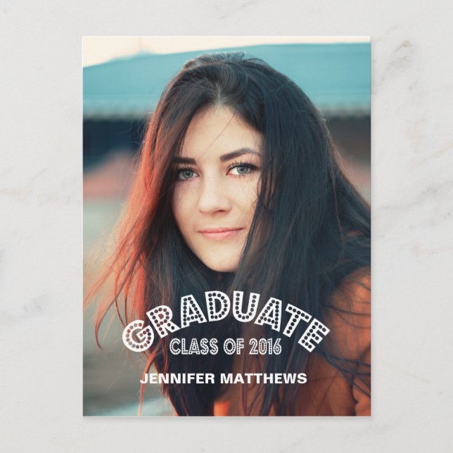 MODERN GRAD | 2016 GRADUATION PARTY INVITATION (Front)