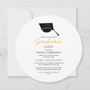 Modern Grad 2025 Simple Graduation Party Invitation