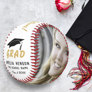 Modern Grad Congratulations Graduation Photo Softball