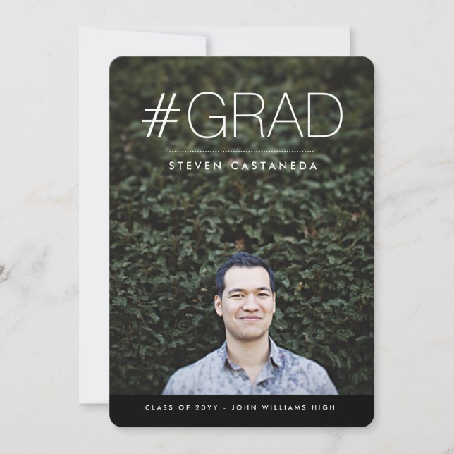 Modern Grad Invitation (Front)