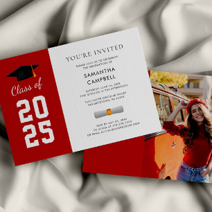 Modern Grad Photo Graduation 2026 Invitation