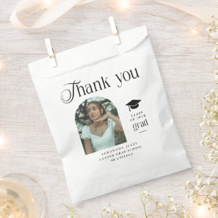 Modern Grad Photo Graduation Arch Thank You Favour Bag