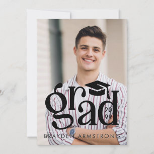 Modern GRAD Type 2 Photos Black Overlay Announcement