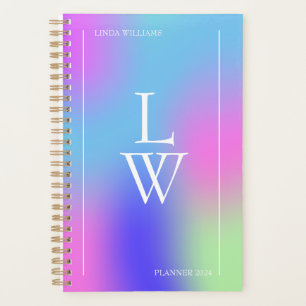Modern Gradient Monogrammed Appointment Business Planner
