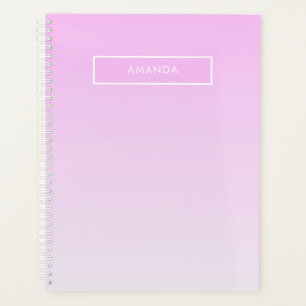 Modern Gradients Pink Minimalist Personalise Planner