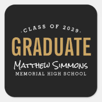 Modern Graduate Personalised Graduation Stickers