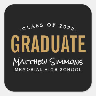Modern Graduate Personalised Graduation Stickers