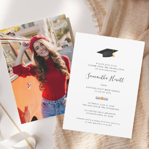 Modern Graduate Photo Graduation 2025 Party Invitation