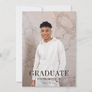 Modern Graduate Photo Graduation Invitation