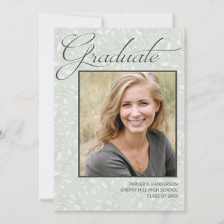 Modern Graduate Photo Gradutation Announcement