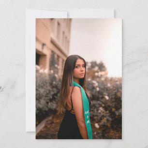 Modern Graduate Photo RN Nurse Graduation Party  Invitation