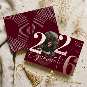 Modern Graduate Script 2025 Concentric Arch Photo