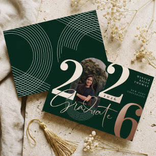 Modern Graduate Script 2025 Concentric Arch Photo