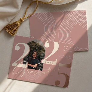 Modern Graduate Script 2025 Concentric Arch Photo