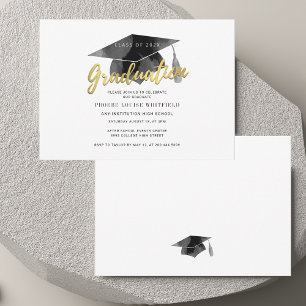 Modern Graduation 2025 Minimalist Grad Party Invitation