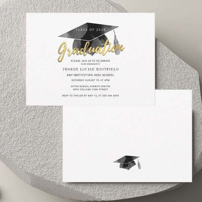 Modern Graduation 2025 Minimalist Grad Party Invitation (Modern Graduation 2025 Minimalist Grad Party Invitation)