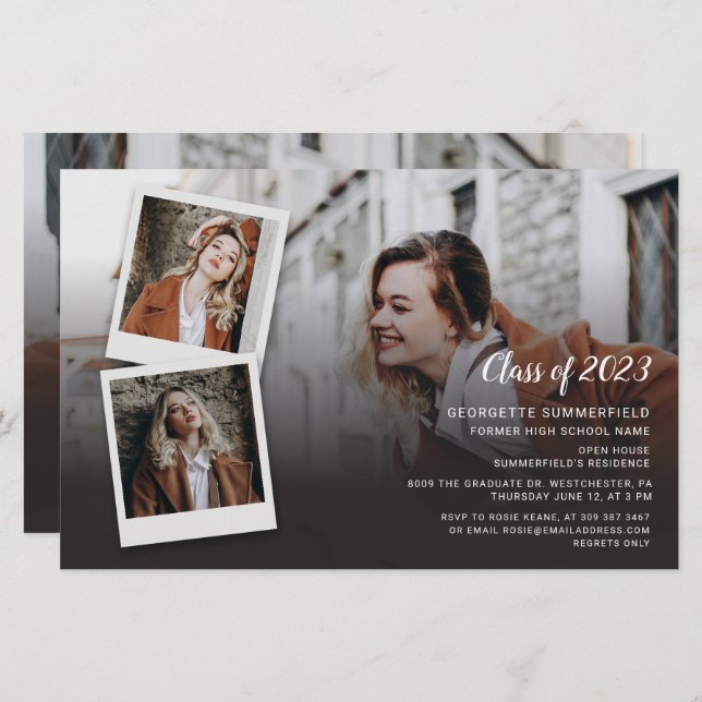 Modern Graduation 2025 Photo Grad Party (Front/Back)