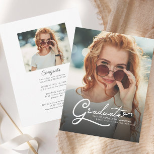 Modern Graduation 2025 Photo Party Invitation