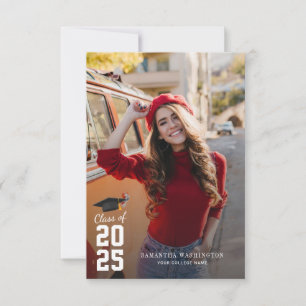 Modern Graduation 2025 Photo Party Invitation