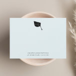 Modern Graduation 2026 Classic Grad Cap Thank You Card<br><div class="desc">Simple Classic Grad Mortar Cap Graduation Thank You Card that you can customise by using the "Personalise" button</div>